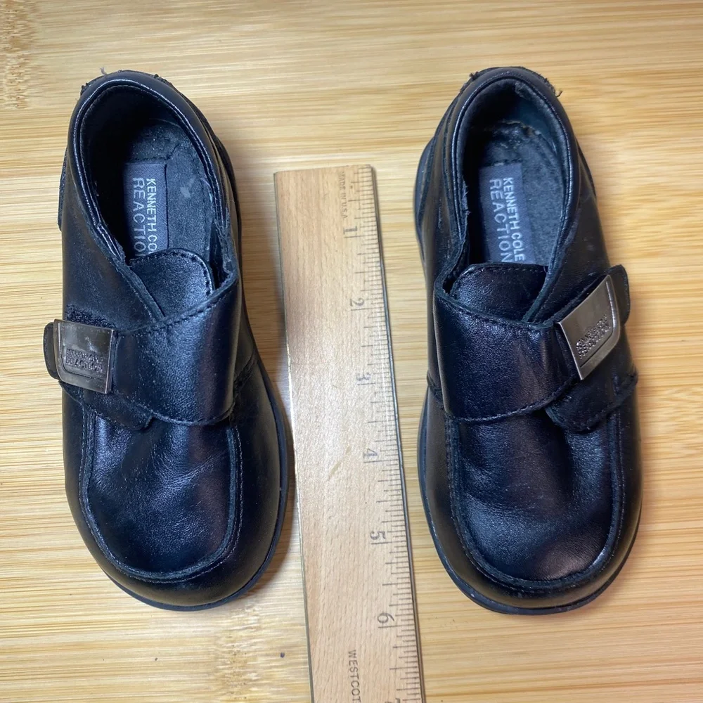 Kenneth Cole Tiny Flex Toddler Black Dress Shoes